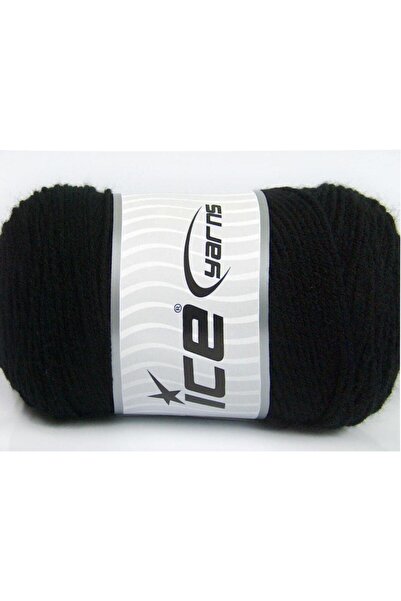 Ice yarns مجموعة من 2 × 200 جرام من خيوط الحياكة اليدوية باللون الأسود