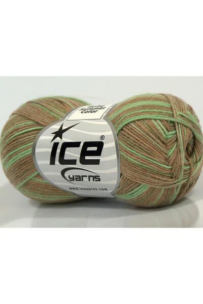 Ice yarns 6×50 جرام. خيوط صيفية للأطفال من القطن والأكريليك، ألوان بني فاتح و...