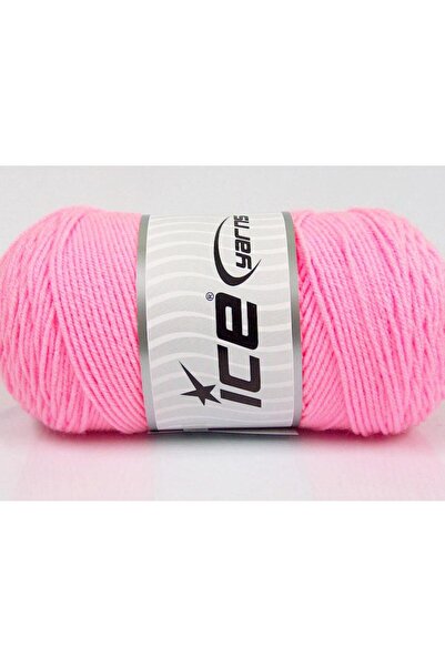 Ice yarns 2×200 جرام. خيوط شتوية وردية من نوع SAVER، خيوط مسطحة، مصنوعة من ال...