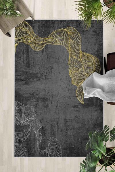 Monnhein Covor lavabil cu bază anti-alunecare – Covor modern cu imprimare dig...