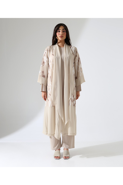 Fi'l Arz Fashion Shawl Collar Triple Hijab Set