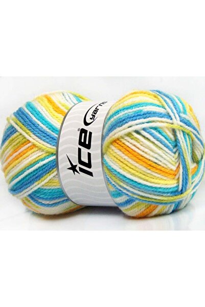 Ice yarns (4 قطع 100 جرام) مجموعة من 4 قطع من الأكريليك للأطفال المفضلة باللو...