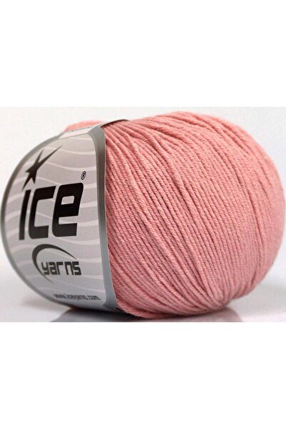 Ice yarns 8x50 جرام. أكريليك بيبي سمر، قطن وردي اللون، خيوط صيفية، قطن