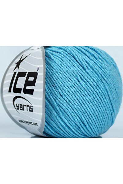 Ice yarns 8x50 جرام. قماش أديل القطني، أكريليك أزرق فاتح للأطفال، خيوط صيفية،...