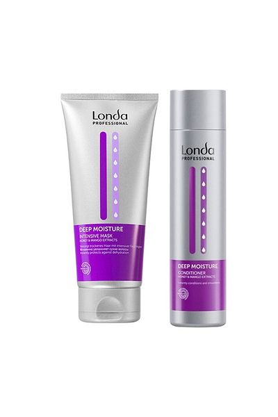 Londa Professional Set hidratare profundă – Mască intensivă 200 ml Balsam 250 ml Pentru hidratare și strălucire