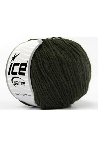 Ice yarns 8x50 جرام. خيوط بامبينو ميرينو أكريليك، صوف ميرينو كاكي، للشتاء، لل...