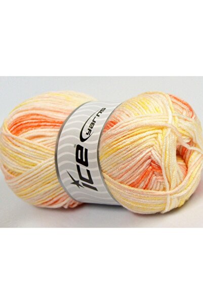 Ice yarns (4 قطع 100 جرام) عبوة من 4 قطع من الأكريليك الفاخر من هابي بيبي بال...