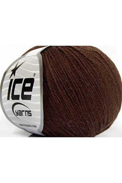 Ice yarns 8x50 جرام. ميلانو فاين بيبي ألبكا، صوف مخمل رفيع، فيسكوز بني فاخر، ...