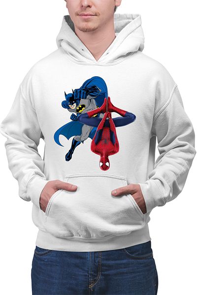 OEM Men's Hoodie Batman Spiderman Bruce Spirit Cosplay Marvel