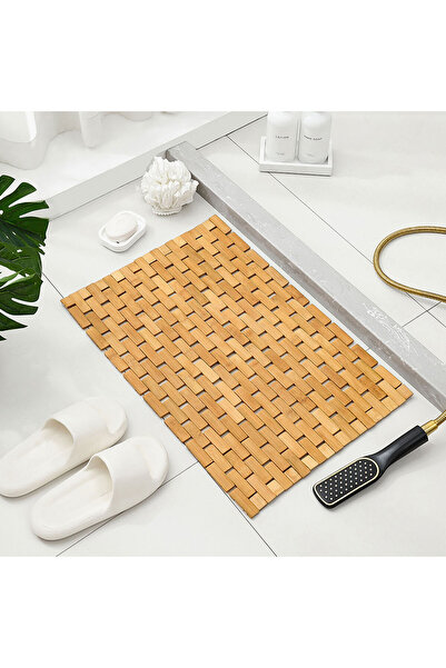 EYD Bamboo Anti-Slip Bath Mat Bamboo Mat 40X65 cm