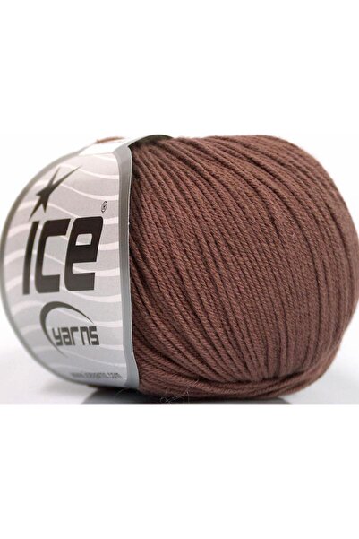 Ice yarns 8x50 جرام. أكريليك بيبي سمر، قطن بني للأطفال، خيوط صيفية، قطن