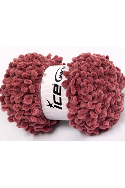 Ice yarns 4x100 جرام. شينيل بوكليرون من الألياف الدقيقة باللون الوردي الوردي ...