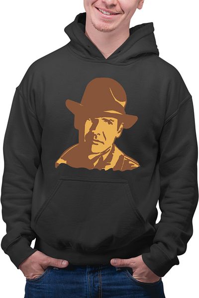 OEM Men's sweatshirt Indiana Jones Portrait Art Wolfgang Hohlbein