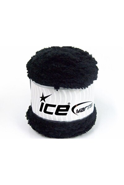 Ice yarns 3x100 جرام. ألياف دقيقة من نوع كيكز باندا، سوداء، ناعمة، مزودة بشعر...