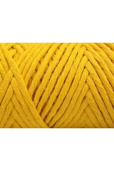 Ice yarns 250 Gr Ice Yarns Natural Cotton Jumbo (100% Cotton) Hand Knitting Yarn Yellow