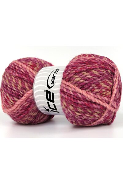 Ice yarns مجموعة من 4 × 100 جرام من خيوط Ice Yarns ESTRELLA، خيوط وردية اللون...