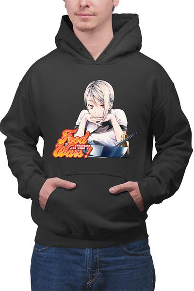 OEM Men's Hoodie Food Wars Alice Cooking Pan Animeeater