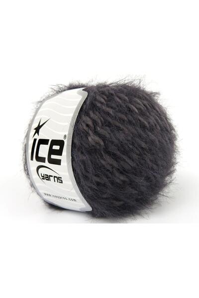 Ice yarns 6×50 جرام. فرو ميرينو رمادي داكن فاخر، ميرينو، شتوي، صوف