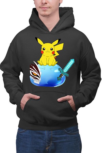 OEM Men's Hoodie TenSura Slime Isekai Pikachu Ichigo Ghoul Minecraft