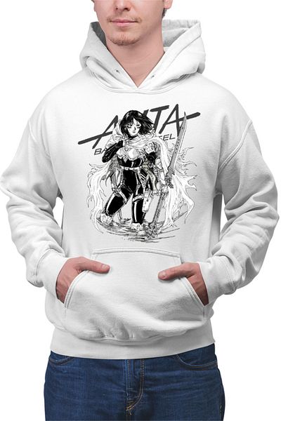 OEM Men's Hoodie Battle Angel Alita Gally Armor Fight Anime Kage