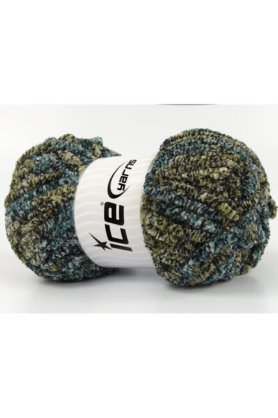 Ice yarns (4 قطع 100 جرام) شينيل سفاري مايكرو فايبر 4 عبوات باللون الأبيض،