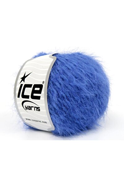 Ice yarns 6×50 جرام. فرو ميرينو أزرق فاخر، ميرينو، شتوي، صوف