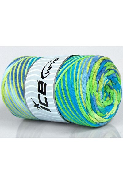 Ice yarns (1 قطعة 250 جرام) قطن طبيعي اللون 3 مم قطن 1 عبوة