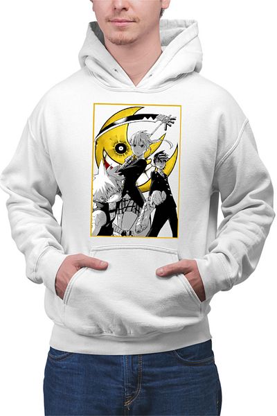 OEM Hanorac barbati Soul Eater Group Death The Kid Black Star Soul Maka