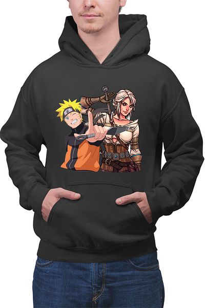 OEM Men's Hoodie The Witcher Ciri Naruto Shippuden Anime Cartoon