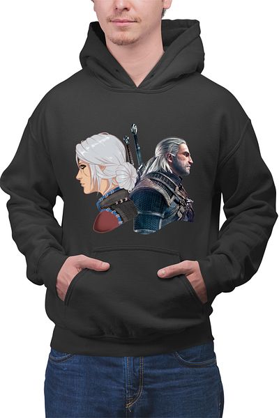 OEM Men's Hoodie The Witcher Geralt Ciri Xbox Game Nvidia