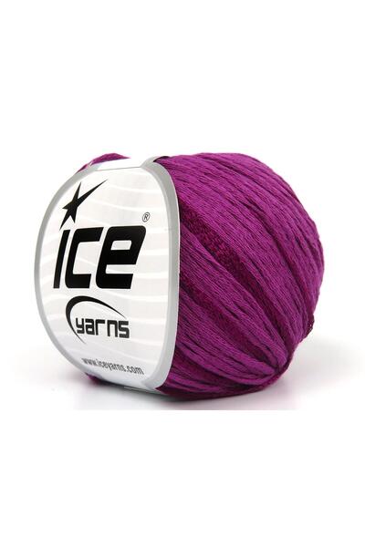 Ice yarns 6×50 جرام. فيسكوز صيفي، قطن فسكوز بلون الفوشيا الداكن، خيوط صيفية، قطن