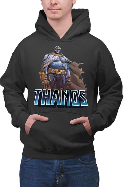 OEM Men's Hoodie Thanos Cape Supervillian Bad Marvel Dessert