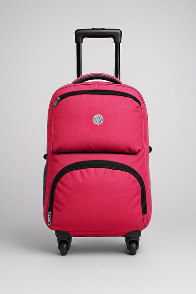 louisiana polo Çekçekli 4 Tekerlekli Sırt Çantası Kırmızı 1175