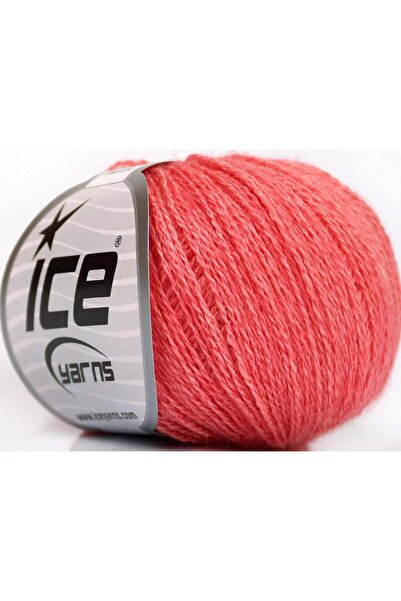 Ice yarns 6×25 جرام. حرير ميرينو، صوف ميرينو وردي فاخر، ميرينو، حرير، شتوي، ر...