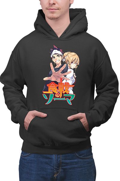 OEM Men's Hoodie Food Wars Souma Erina Cookers Anime Otaku