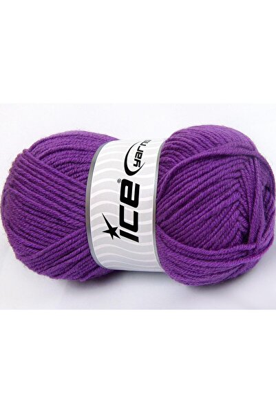 Ice yarns 4x100 جرام. أكريليك ميرينوس لايت، صوف ميرينو أرجواني فاخر، ميرينو، ...