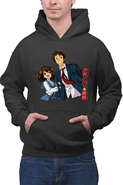OEM Men's hoodie Haruhi Suzumiya Itsuki Random Paranormal Ghost SOS