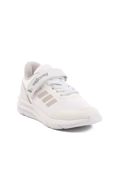 WALKWAY Fav 100 F White Lightweight Flexible Children's Sports Shoes