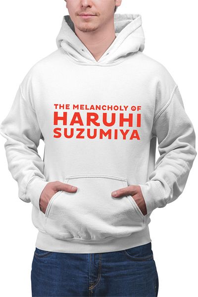 OEM Men's Hoodie Haruhi Suzumiya Logo Anime Weeb Cosplay Figure