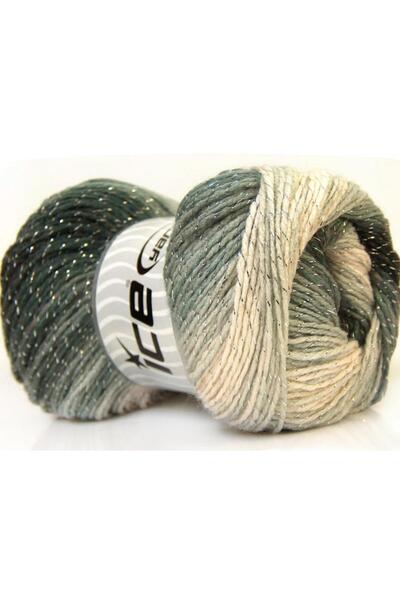 Ice yarns مجموعة من 4 × 100 جرام من خيوط Ice Yarns MAGIC GLITZ باللون الرمادي...