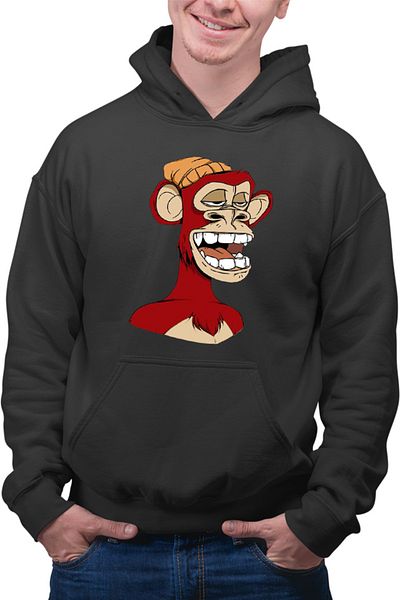 OEM Hanorac barbati NFT Monkey Artist Brilliant Idea Concept Block Chain