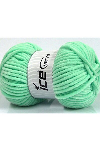 Ice yarns (4 قطع 100 جرام) شينيل بيبي مايكرو فايبر 4 عبوات نعناع