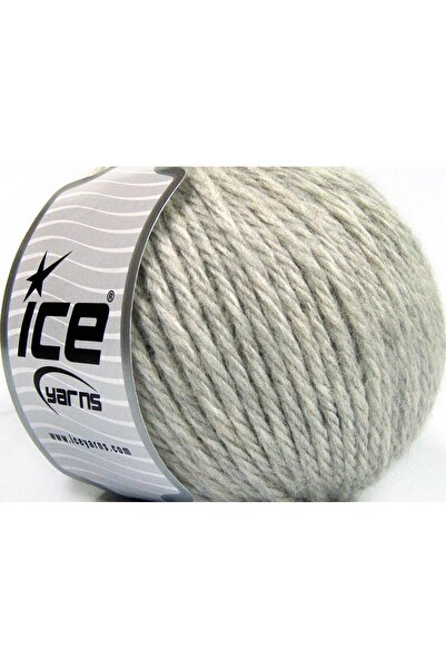 Ice yarns 3x100 جرام. صوف سوبر بولكي، أكريليك رمادي فاتح للشتاء، صوف، سميك جدًا