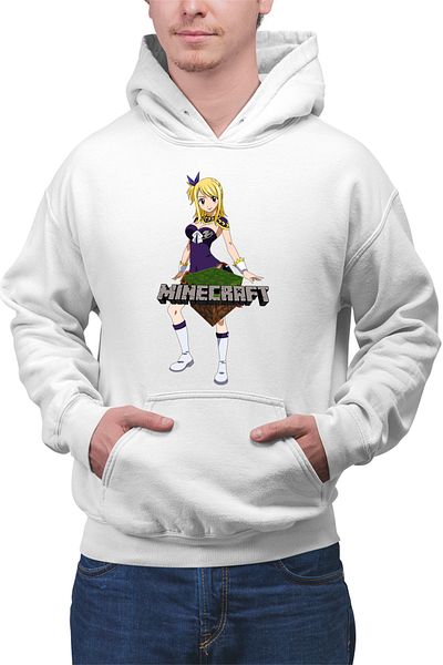 OEM Men's Hoodie Fairy Tail Lucy Minecraft Fan Anime Manga