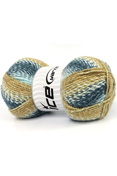 Ice yarns مجموعة من خيوط حياكة يدوية من خيوط الجليد موزاييك، 2 × 200 جرام، ظل...