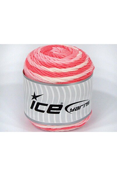 Ice yarns مجموعة من 3 × 100 جرام من خيوط آيس يارنز كيكس بلوز بيبي بألوان وردية