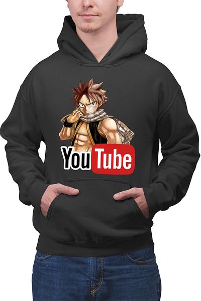 OEM Men's Hoodie Fairy Tail Youtube Creator Duplo Natsu