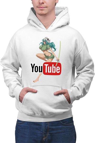 OEM Men's Hoodie Bleach Nel tu Rukia Youtube Creator Fan Art