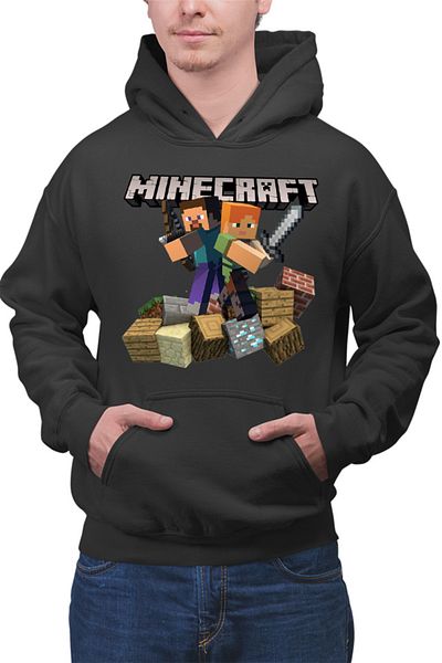OEM Hanorac barbati Minecraft Fight Loot Bow Sword Beginner Material