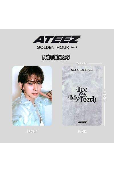 Kpop Dünyasi ATEEZ Yeosang '' Golden Hour : Pt2 '' Σετ φωτογραφικών καρτών